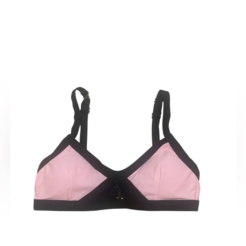 Adore Me Pink and Black bikini top